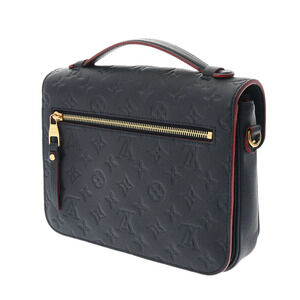 Louis Vuitton Blue Rouge Leather Metis Marine Pochette Handbag Empreinte
